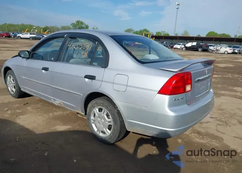 2001 Honda Civic Lx from USA, damaged, VIN 1HGES16551L050659